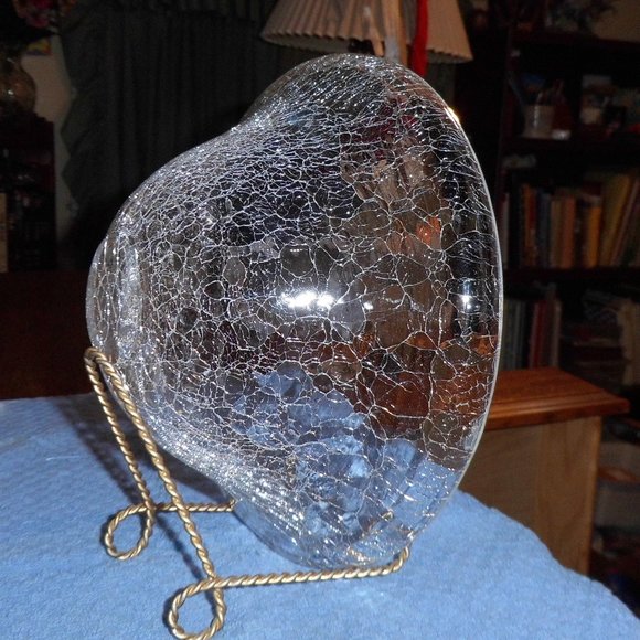 Gold leaf stands with Crackle Glass - Picture 3 of 16